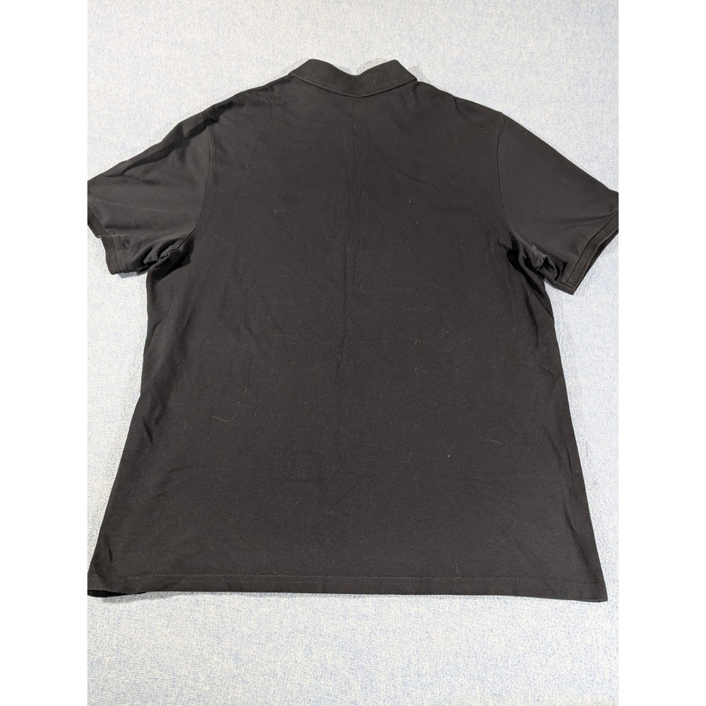 Fila Mens Pima Cotton Blend Short Sleeve Polo Shirt Black Size XL - Picture 5 of 7